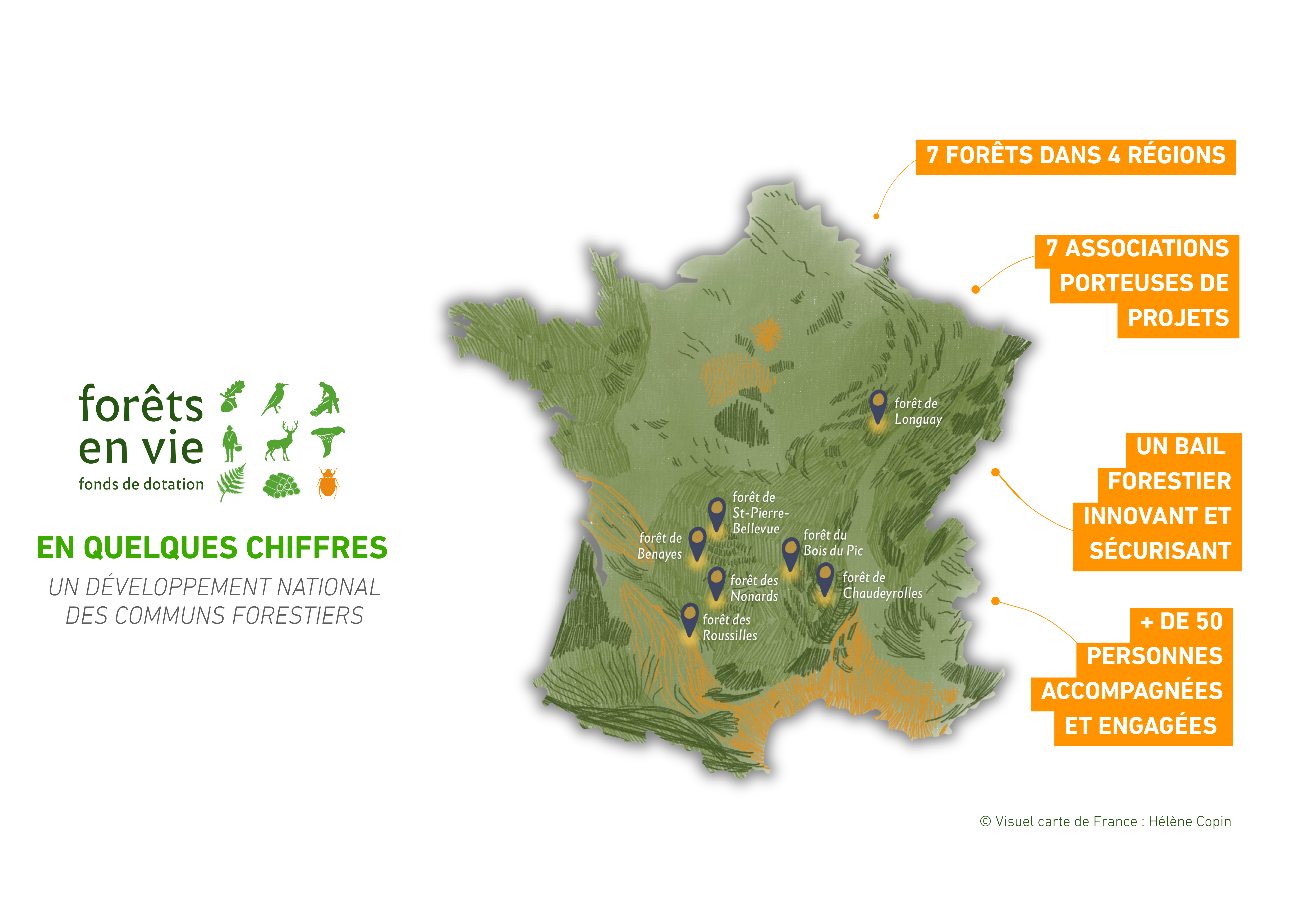 Carte des forêts